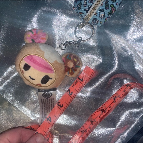 ❌SOLD❌NWOT Tokidoki Skinny Pencil Pouch & Plush Donutella Keyring - Picture 12 of 13
